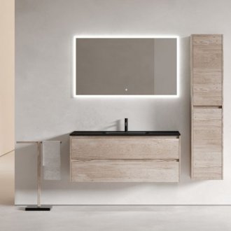 Тумба с раковиной Sancos Libra 120-1 дуб галифакс Black