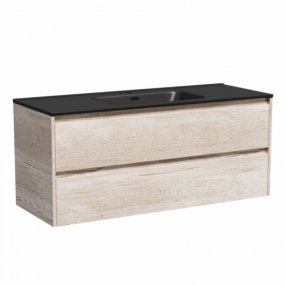Тумба с раковиной Sancos Libra 120-1 дуб галифакс Black