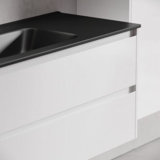 Тумба с раковиной Sancos Libra 120-1 белая Black