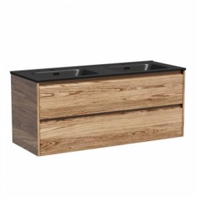 Тумба с раковиной Sancos Libra 120-2 дуб чарльстон Black