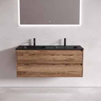 Тумба с раковиной Sancos Libra 120-2 дуб чарльстон Black