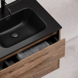 Тумба с раковиной Sancos Libra 120-2 дуб чарльстон Black