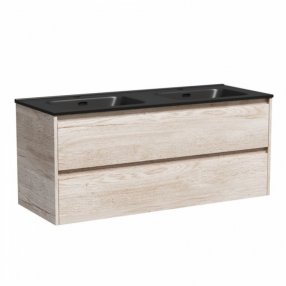 Тумба с раковиной Sancos Libra 120-2 дуб галифакс Black