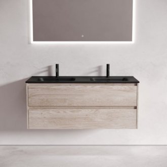 Тумба с раковиной Sancos Libra 120-2 дуб галифакс Black
