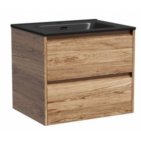 Тумба с раковиной Sancos Libra 60 дуб чарльстон Black