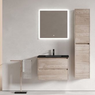 Тумба с раковиной Sancos Libra 70 дуб галифакс Black