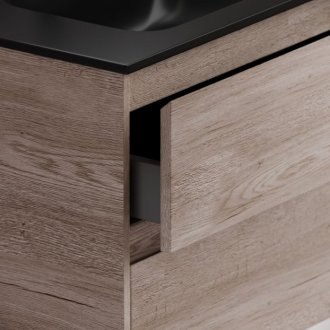 Тумба с раковиной Sancos Libra 70 дуб галифакс Black