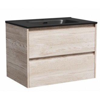 Тумба с раковиной Sancos Libra 70 дуб галифакс Black