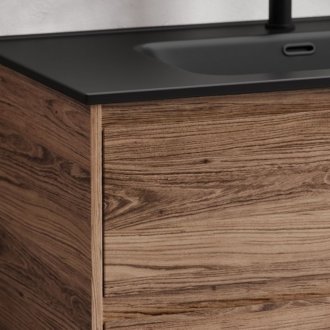 Тумба с раковиной Sancos Libra 90 дуб чарльстон Black