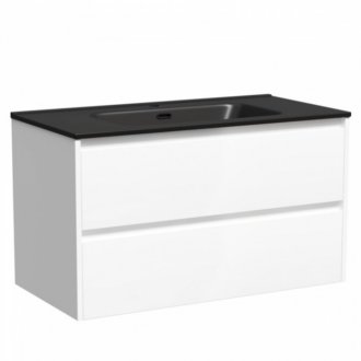 Тумба с раковиной Sancos Libra 90 белая Black