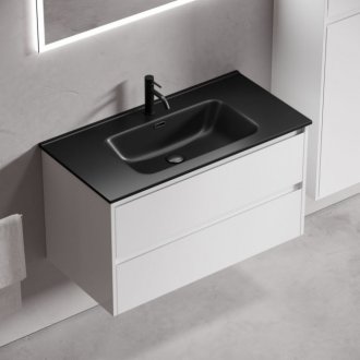 Тумба с раковиной Sancos Libra 90 белая Black