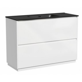 Тумба с раковиной Sancos Libra Floor 120-1 белая Black