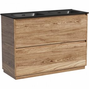Тумба с раковиной Sancos Libra Floor 120-2 дуб чарльстон Black