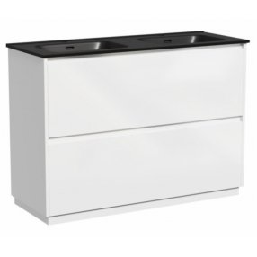 Тумба с раковиной Sancos Libra Floor 120-2 белая Black