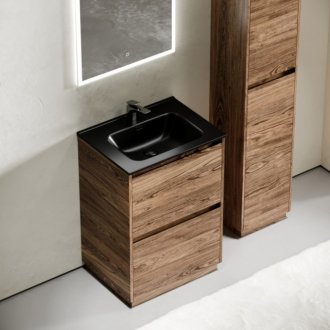 Тумба с раковиной Sancos Libra Floor 60 дуб чарльстон Black