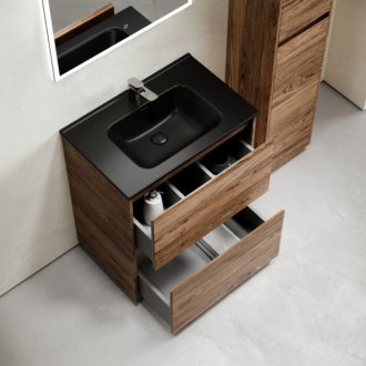 Тумба с раковиной Sancos Libra Floor 60 дуб чарльстон Black