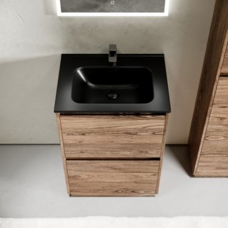 Тумба с раковиной Sancos Libra Floor 60 дуб чарльстон Black