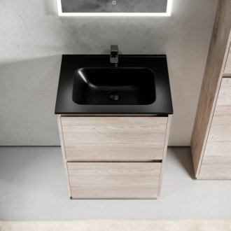 Тумба с раковиной Sancos Libra Floor 60 дуб галифакс Black