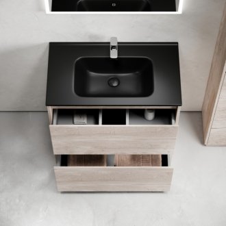 Мебель для ванной Sancos Libra Floor 80 дуб галифакс Black