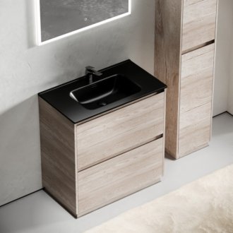 Мебель для ванной Sancos Libra Floor 80 дуб галифакс Black