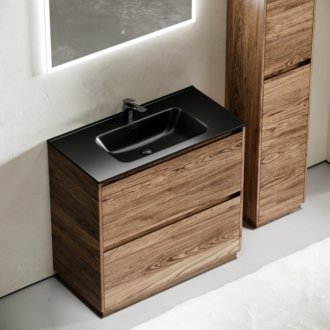 Мебель для ванной Sancos Libra Floor 90 дуб чарльстон Black