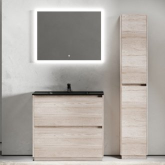 Тумба с раковиной Sancos Libra Floor 90 дуб галифакс Black