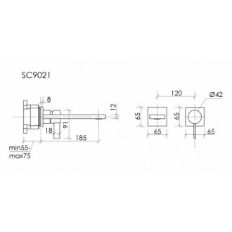 Смеситель для раковины Sancos Linn SC9021MB