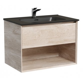 Тумба с раковиной Sancos Marmi 1.0 70 дуб галифакс Black
