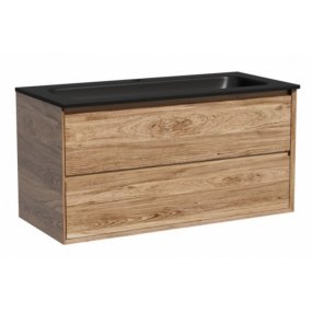 Тумба с раковиной Sancos Marmi 2.0 100 дуб чарльстон Black
