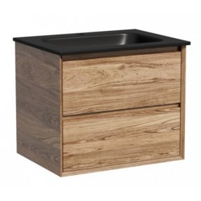 Тумба с раковиной Sancos Marmi 2.0 60 дуб чарльстон Black