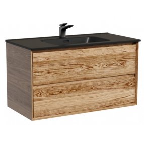 Тумба с раковиной Sancos Marmi 2.0 90 дуб чарльстон Black