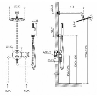 Душевая система Sancos Select SC3003CH