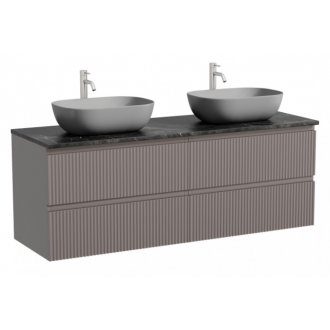 Тумба с раковинами и столешницей Sancos Snob R 140 Doha Soft TT140A1X