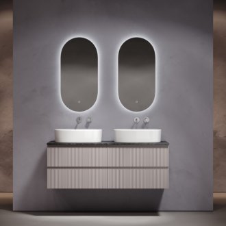 Тумба с раковинами и столешницей Sancos Snob R 140 Doha Soft TT140A1