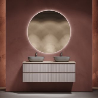 Тумба с раковинами и столешницей Sancos Snob R 140 Doha Soft TT140A2X