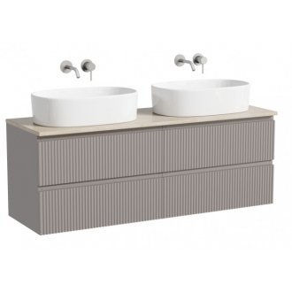 Тумба с раковинами и столешницей Sancos Snob R 140 Doha Soft TT140A2