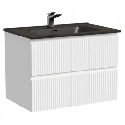 Тумба с раковиной Sancos Snob R 70 Bianco Black