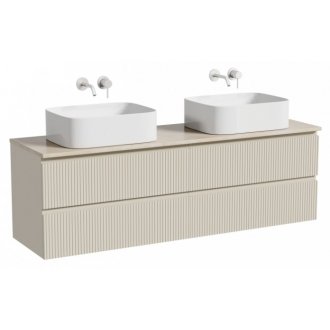 Тумба с раковинами и столешницей Sancos Snob T 160 Beige Soft TT160A2