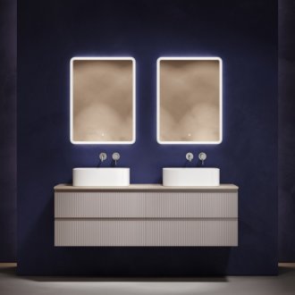 Тумба с раковинами и столешницей Sancos Snob T 160 Doha Soft TT160A2