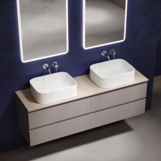 Тумба с раковинами и столешницей Sancos Snob T 160 Doha Soft TT160A2
