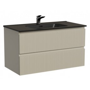 Тумба с раковиной Sancos Snob T 90 Beige Soft Black