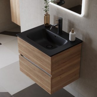 Мебель для ванной Sancos Urban 60 дуб галифакс натуральный Black