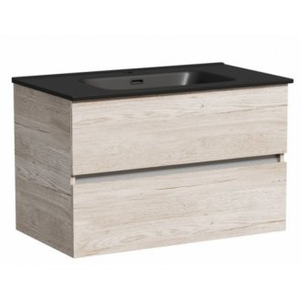 Мебель для ванной Sancos Urban 80 дуб галифакс натуральный Black