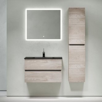 Мебель для ванной Sancos Urban 80 дуб галифакс натуральный Black