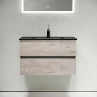 Мебель для ванной Sancos Urban 80 дуб галифакс натуральный Black