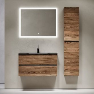 Тумба с раковиной Sancos Urban 90 дуб чарльстон Black