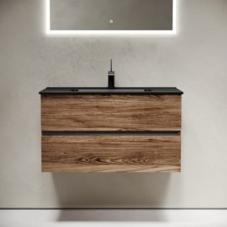 Тумба с раковиной Sancos Urban 90 дуб чарльстон Black