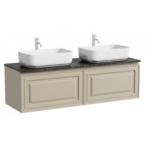 Тумба с раковинами и столешницей Sancos Very 140 Beige Soft TT140A1X