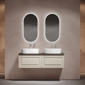 Тумба с раковинами и столешницей Sancos Very 140 Beige Soft TT140A1