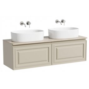 Тумба с раковинами и столешницей Sancos Very 140 Beige Soft TT140A2